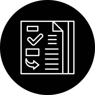 belge simgesi, vektör illüstrasyonu basit tasarım