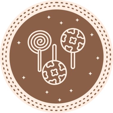 Lollipops web icons vector illustration