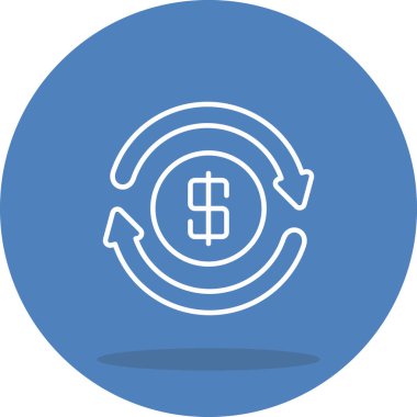 Yatırım konsepti simgesi, vektör illüstrasyonu basit tasarım