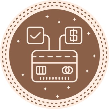 Ödeme kapısı web simgesi vektör illüstrasyonuName