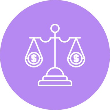 Denge Ölçek web simgesi, modern vektör illüstrasyonu