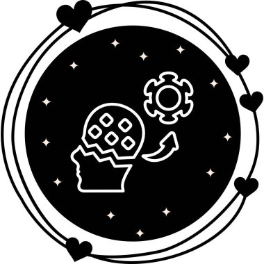 Makine Öğrenme Web simgesi vektör çizimi