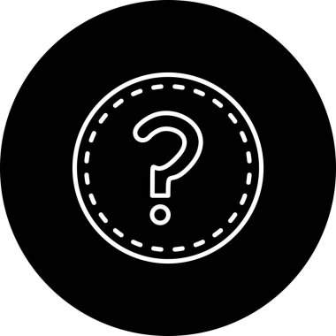 soru web simge vektör çizim