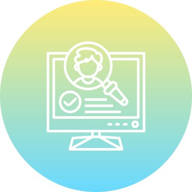 Arama Web simgesi vektör illüstrasyonu işe alınıyor