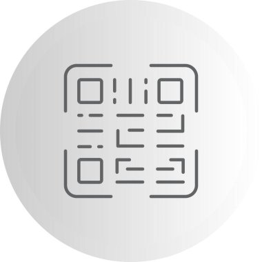 QR Kod modern simgesinin vektör çizimi