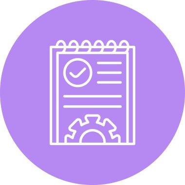 Proje web simgesi vektör illüstrasyonu