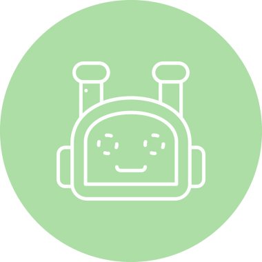 Bot simgesi, vektör illüstrasyonu basit tasarım