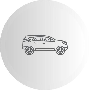 araba simgesi, vektör illüstrasyonu basit tasarım