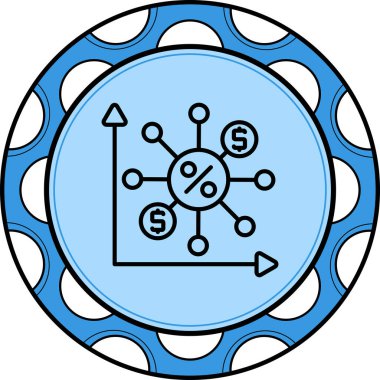 Bileşik İlgi Simgesi, finans teması illüstrasyonu