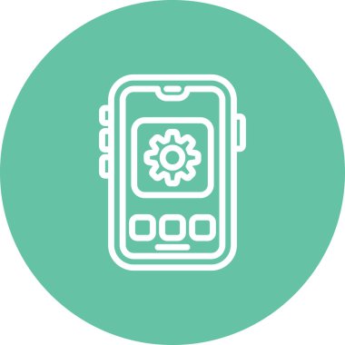 akıllı telefon simgesi, vektör illüstrasyonu basit tasarım illüstrasyonu