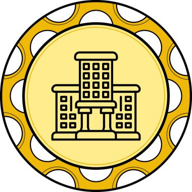 Üniversite ikon vektör çizimi tasarımı