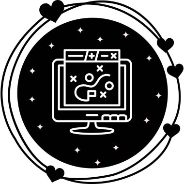 Strateji modern simgesinin vektör çizimi