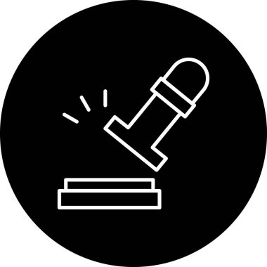 Lastik Damga Modern simgesinin vektör çizimi