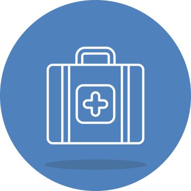 An illustration of a first aid kit with a cross icon.