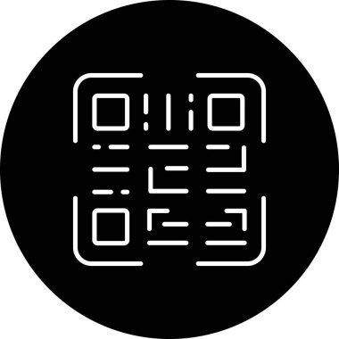 QR Kod modern simgesinin vektör çizimi