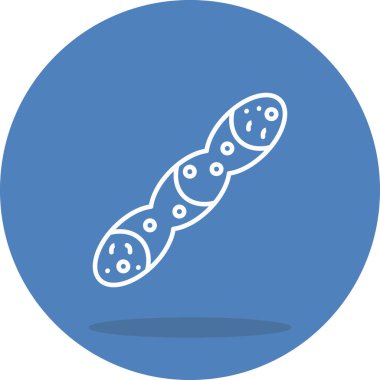 Pleurotaenium Ovatum microalgae basit simgesi