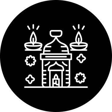 mum ağ ikonu vektör illüstrasyonu