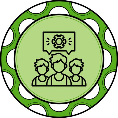 Takım Ruh Ağı vektör illüstrasyonu