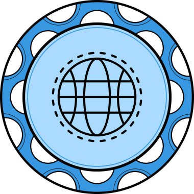 Genel Satır Simgesi, Vektör İllüstrasyonu