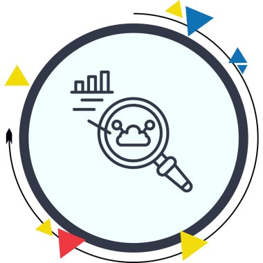 Bulut Eşzamanlaması Zarif Asgari Dijital Grafik Sembolü