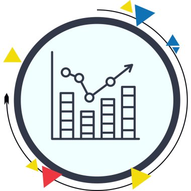 İlerleme web simgesi vektör illüstrasyonu