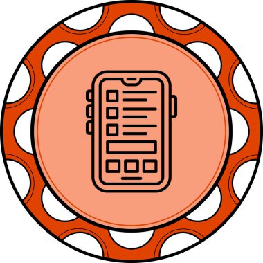 Denetim listesi web simgesi. vektör çizim