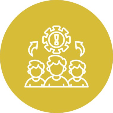 takım web simgesi vektör illüstrasyonu