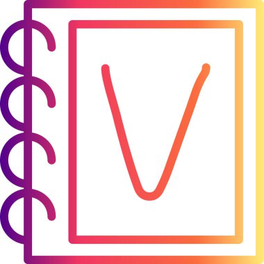 Büyük Harf V Yaratıcı Eşsiz Markalaştırma Vektörü Elemanı