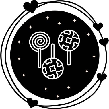 Lolipoplar web simgeleri vektör illüstrasyonu