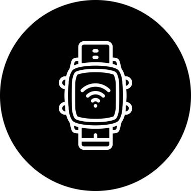 Akıllı Saat İnternet Ayırt Modern Dijital Tasarım Elemanı