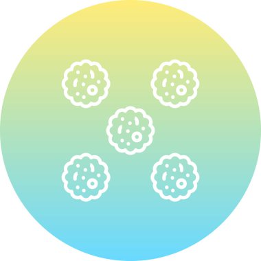 Staphylococcus web simgesinin vektör illüstrasyonu