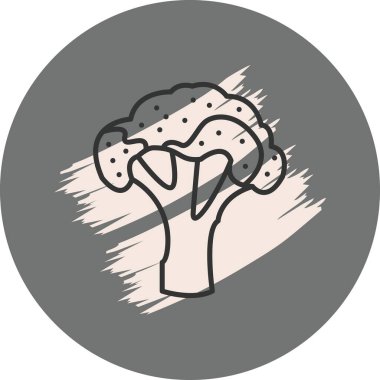 Brokoli web simgesi vektör çizimi