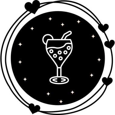 Tatil Kokteyli Stili Özel Vektör Tasarım Varlığı