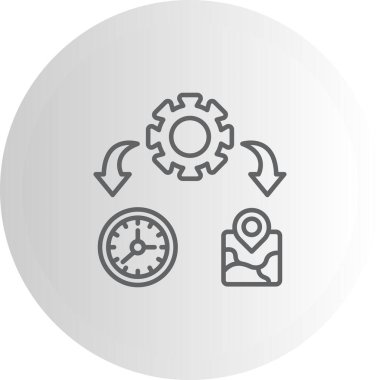 yönetim web simgesi vektör illüstrasyonu