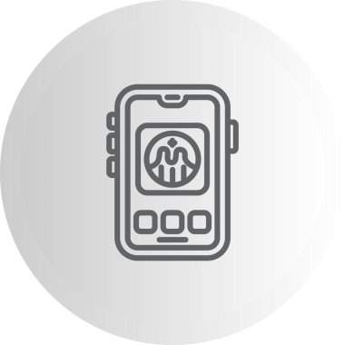 Mobil Grafik Bold Eşsiz Web Grafiksel Çizimi