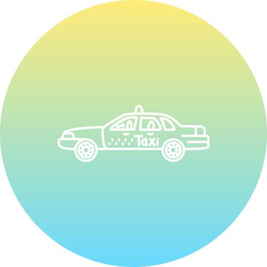 Taksi Gelişmiş İşlevsel Web Arayüzü Sembolü