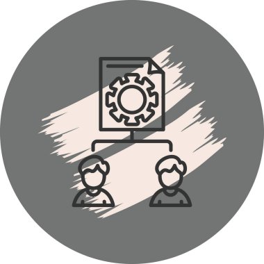 Proje web simgesi vektör illüstrasyonu