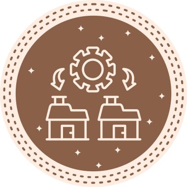 yönetim web simgesi vektör illüstrasyonu