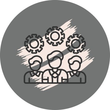 takım web simgesi vektör illüstrasyonu