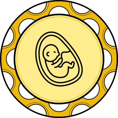 Fetüs Dengeli Özel Düz Vektör Düzeni