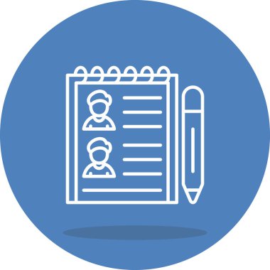 Kısa liste web simgesi vektör illüstrasyonu