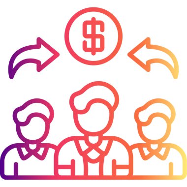 Çalışanlara Yardım Dengeli Özel Düz Vektör Düzeni