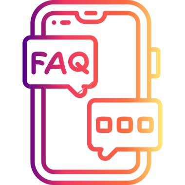 akıllı telefon simgesi, vektör illüstrasyonu basit tasarım