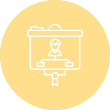 İş uygulamaları veya web sayfaları için en uygun kişi ile bir sunum tahtasında bir organizasyonel grafik.