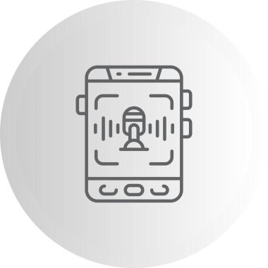 Ses Tanıma Ağı vektör çizimi