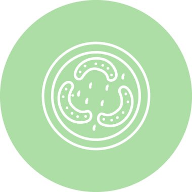 Lactobacillus basit simgesinin vektör çizimi