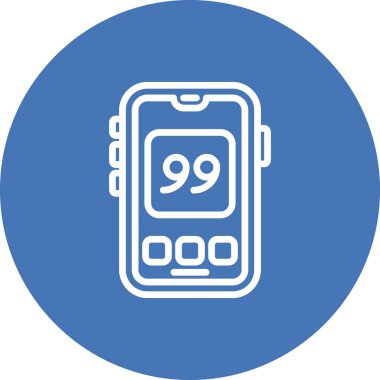 Mobil Alıntılar Eşsiz Düz Dijital Tasarım Nesnesi