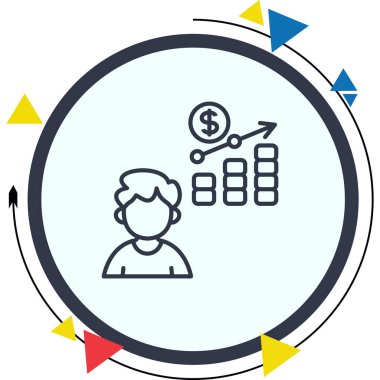 Gelir Yüksek Kaliteli Ölçeklenebilir Vektör İllüstrasyonu