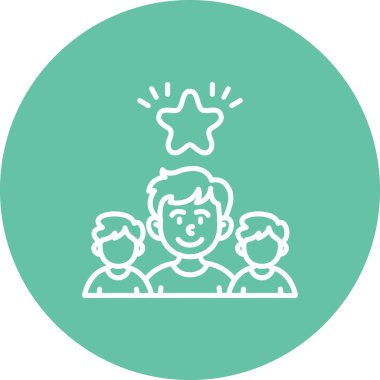 takım web simgesi vektör illüstrasyonu