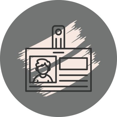 Kimlik Kartı Zarif Çağdaş Dijital Grafik Özelliği